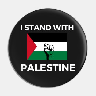 I stand with Palestine Pin