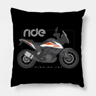 Ride 390 adv white Pillow