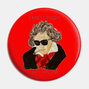 Ludwig can beethoven Pin