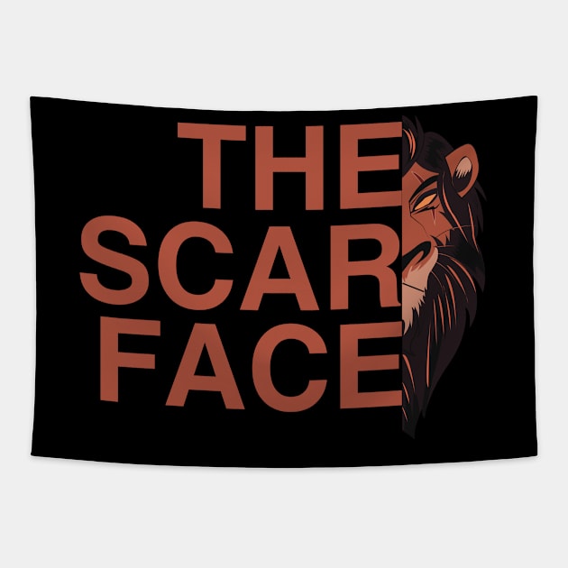 the scar face Tapestry by SIMPLICITEE