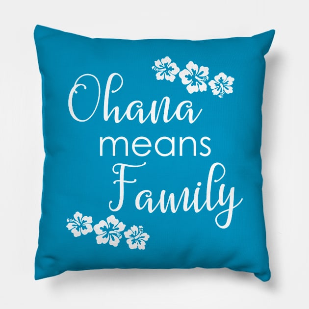 Ohana Means Family Pillow by Monorails and Magic