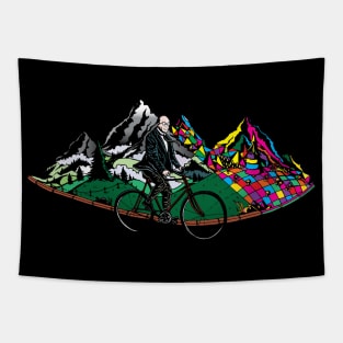 Bicycle Day 1943 | Colorful Psychedelic Art Tapestry