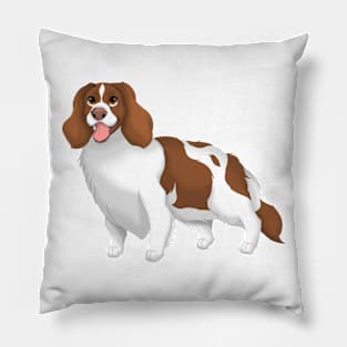 Liver & White English Springer Spaniel Dog Pillow