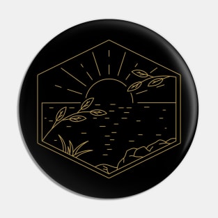 sunset monoline Pin