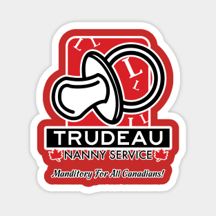 Trudeau Nanny Service Magnet