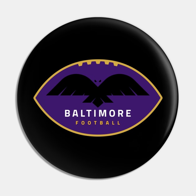 The Raven, Baltimore Football 2021 season Pin by BooTeeQue