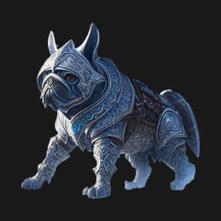 Badass Frenchie in Jotunheim Armor Version 3 T-Shirt