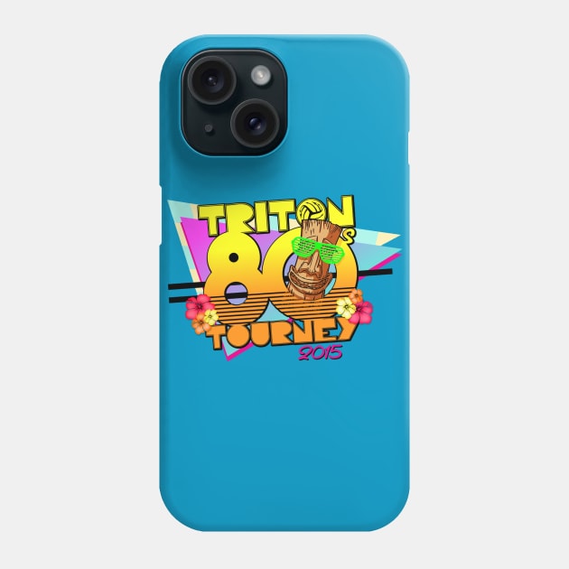 Triton 80's/Hawaiian Theme Mash Phone Case by Karlel25