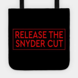 RELEASE THE SNYDER CUT - RED TEXT Tote