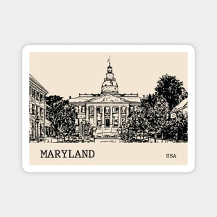 Maryland State USA Magnet