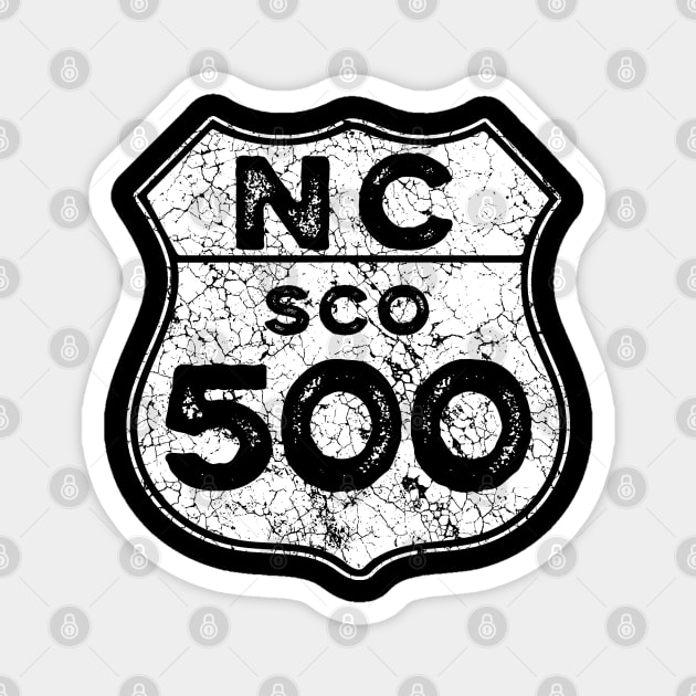 North Coast 500 Scottish Coast Vintage Driving Road Sign Magnet by ScienceNStuffStudio