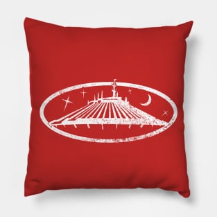 Space Mountain (distressed) Pillow