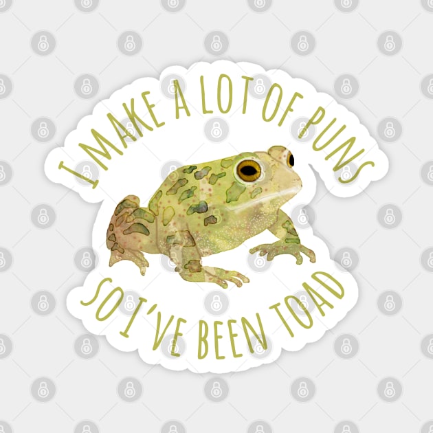 Toad Pun Magnet by ahadden