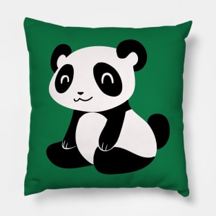 Happy Cartoon Panda Pillow