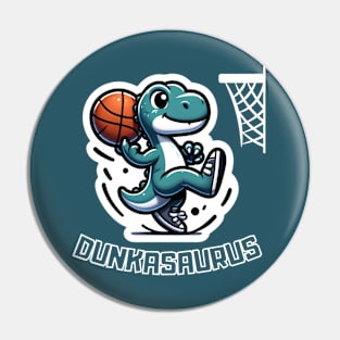 Basketball Dinosaur Dunkasaurus Rex Pin