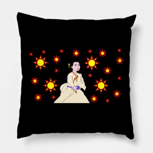 Korean Dress - Korean Stylish Girl Pillow