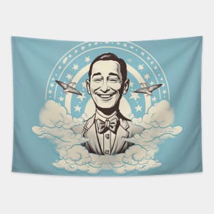 Pee Wee Herman in heaven - art Tapestry