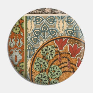 Vintage Flower Design Pin