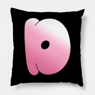 Pink Letter D Pillow