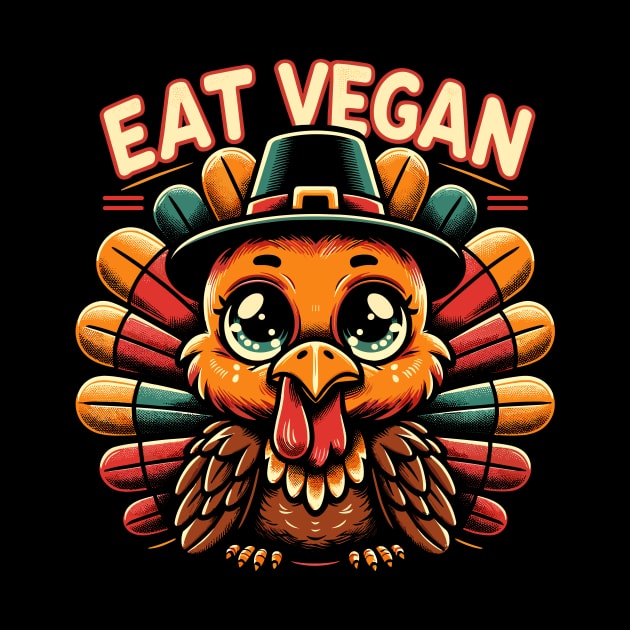 Whimsical Thanksgiving Turkey - Eat Vegan by Indigo Lake