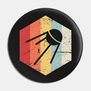 Retro Sputnik Icon Pin