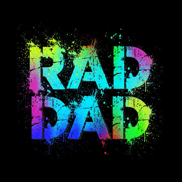 'Rad Dads 80s' Amazing Eighties Vintage Gift by ourwackyhome