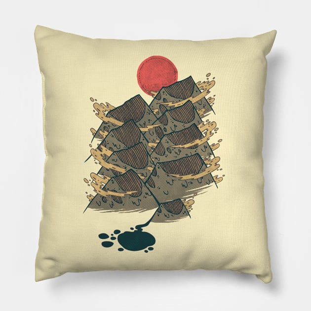 there's chocolate in those mountains Pillow by againstbound