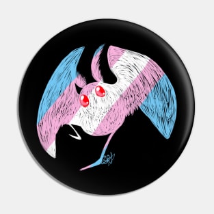 Transgender Pride Mothman Pin