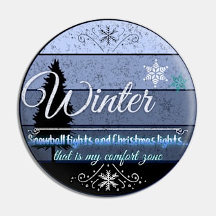 Winter Sunset Design Pin