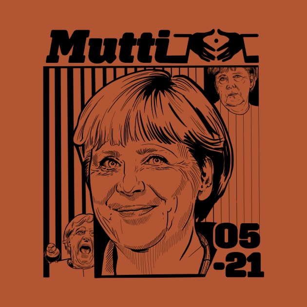 Mutti Merkel - Black by Guen Douglas 