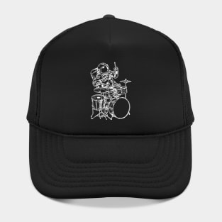 SEEMBO Spaceman Playing Drums Drummer Drumming Musician Band Hat