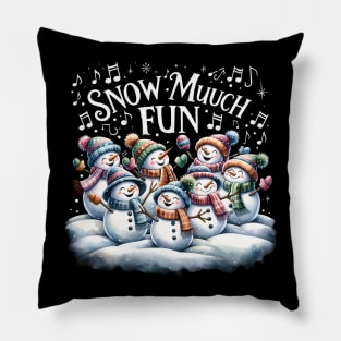 Dancing snowmen Pillow