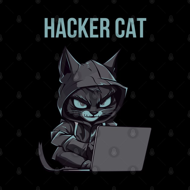 Hacker Cat by Heawonshop