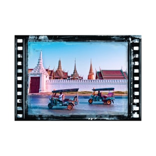 Tuk Tuks In Bangkok With Temples In The Background T-Shirt