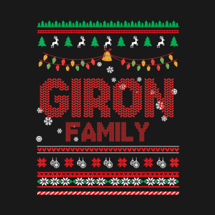 Giron Family Christmas, Name Xmas , Merry Christmas, Name , Birthday, Middle name T-Shirt