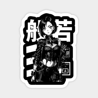 Goth Grunge Anime Manga Girl Cyberpunk Aesthetic Vaporwave Japanese Streetwear #3 Magnet