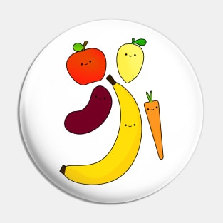 Cute Vegetables & Fruits Pin