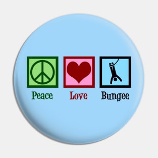 Peace Love Bungee Jumping Pin