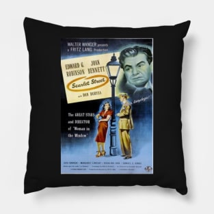 Scarlet street Pillow