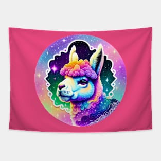 Colorful Cute Llama Funny Alpaca Lovers Tapestry