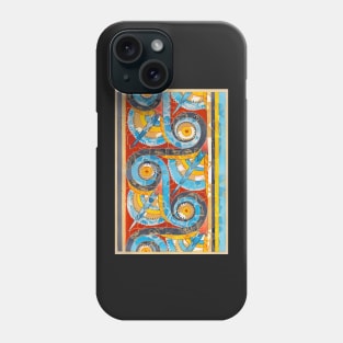 Minoan Fresco spiral ca. 1400–1200 B.C Phone Case