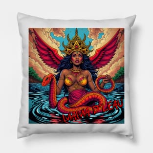 MAMA D'LEAU – FULL COLOUR – FETERS AND LIMERS – CARIBBEAN FOLKLORE EVENT DJ GEAR Pillow