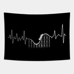 Roller Coaster Heart Beat Tapestry