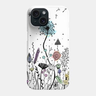 Beautiful garden full of colorful flowers Phone Case