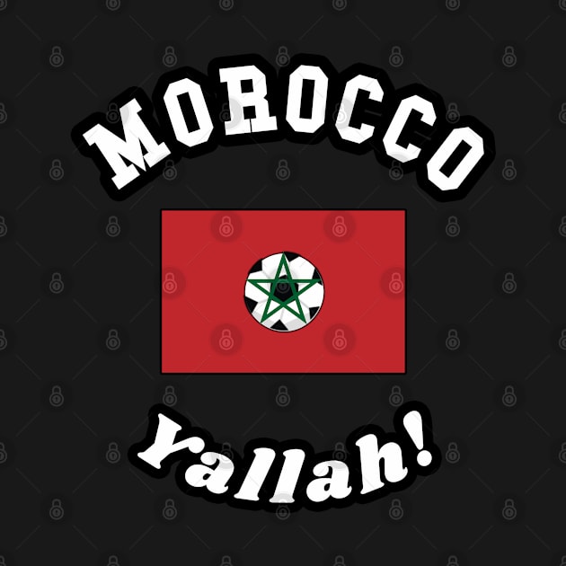 ⚽ Morocco Football, علم المغرب Moroccan Flag, Team Spirit by Pixoplanet
