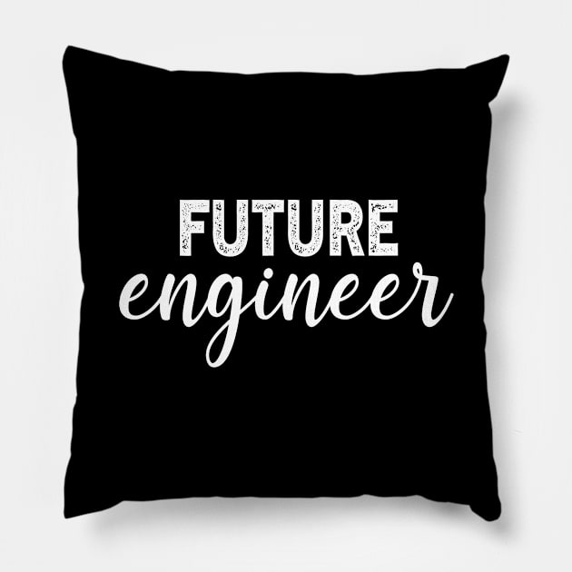 Future Engineer Gradution Gift Pillow by followthesoul