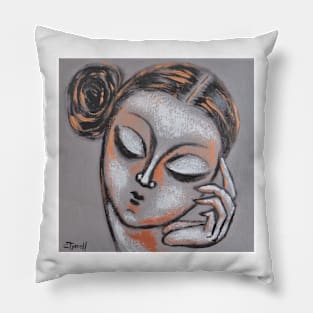 Thinking Muse - Portrait Pillow