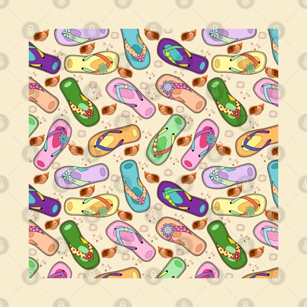 Flip Flops Pattern by Designoholic