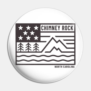 Visiting NC Mountain Cities Chimney Rock, NC Flag Pin