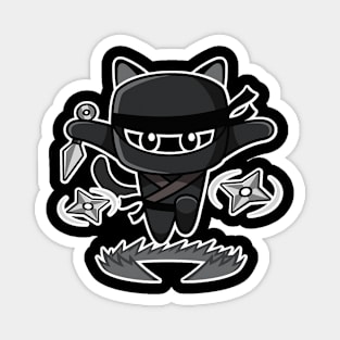 Cute Ninja Cat Magnet